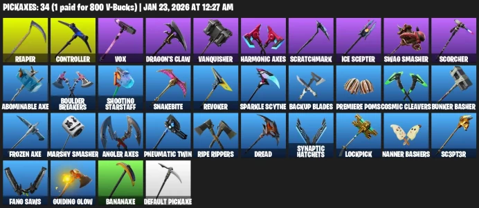 42 Skins | IKONIK | Glow | The Ice King | Ember | Stratus | Ultima Knight | Trilogy | Carbon Commando | Prodigy | Point Patroller