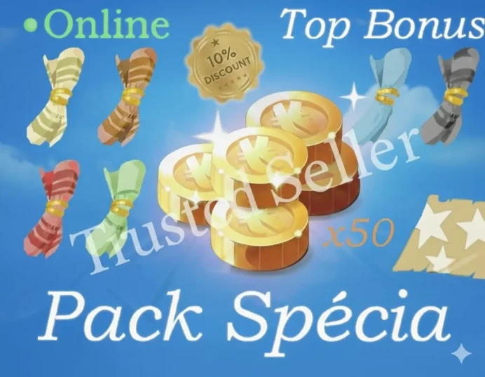 Boune : Pack parchotage +101 all elements + x50 parchemins de sort +Top bonus - livraison 5 minutes