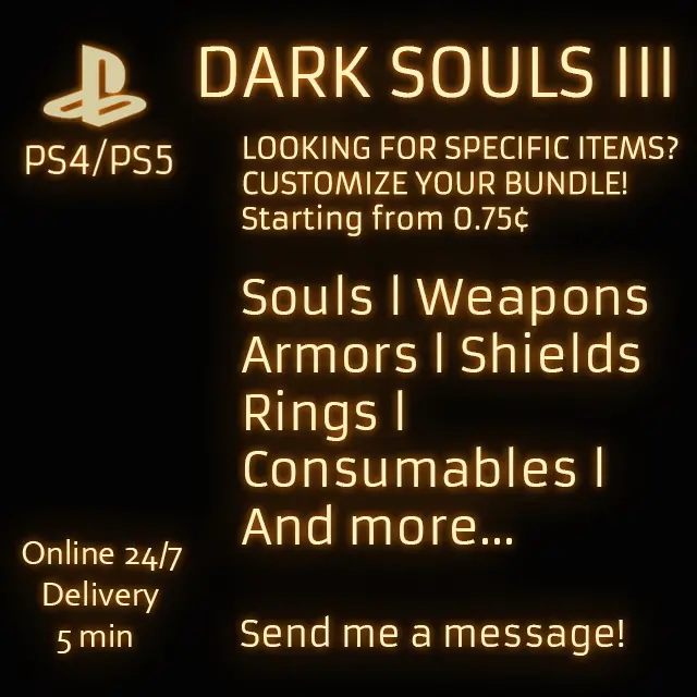 (PS4/PS5) DARK SOULS 3 CUSTOM BUNDLE