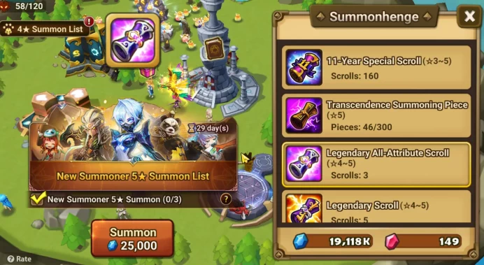 EU|Lv 25|Ready Gacha|160 11 YSC + 3 LAAS + 5 LS + 4 LDS 7 WaterS + 100+ MS |1 NB5[Thesar]|Hive|Check SS(SWR1008)