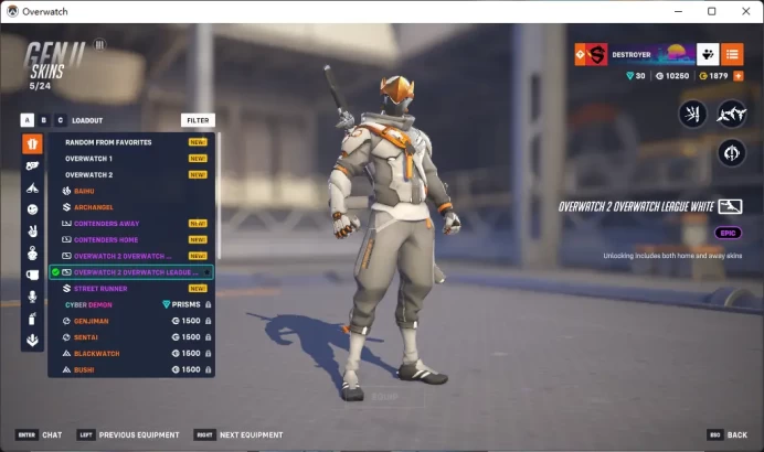 OVERWATCH2 OVERWATCH LEAGUE WHITE / 1879 OVERWATCH COINS  / Full Mail Access / see the picture / Please Read Description / h6785