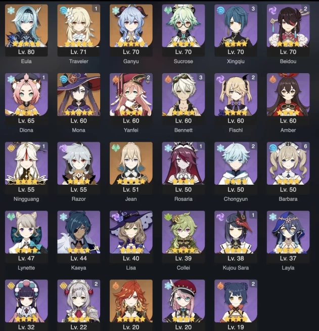 [3in1] / GENSHIN IMPACT • 53 AR • 29 CHARACTERS • 5 LEGENDARY • 2 WEAPON • FULL ACCESS • WARRANTY • 2 GIFTS