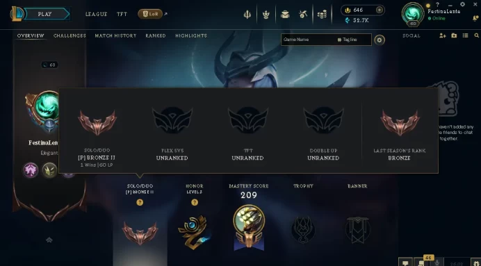 EUW -(S16) BRONZE 2(60LP) %100WR -  132 Champ - 117 Good Skins(2 Ultimate, 6 Legendary, 33 Epic) - 32.7K BE -S1 ACC - FULL ACCES - CHEAP