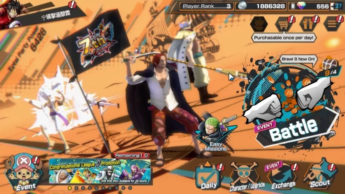Global | EX 5 |TFE D.Luffy,Divine Depature Shanks,Okuchi no Makami Yamato,FILMZ Zephyr,ETC| Rank 3| Bandai | Check SS (OPBR1680)