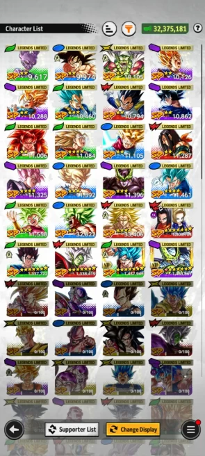 ANDROID+IOS- Team Future+UL Zamasu 8S+UL Rose Goku 8S+24 LF (Fusion Zamasu+Vegito+Android 17 18+Cell 8s+god ss goku) Godly Equip For Team (D93)