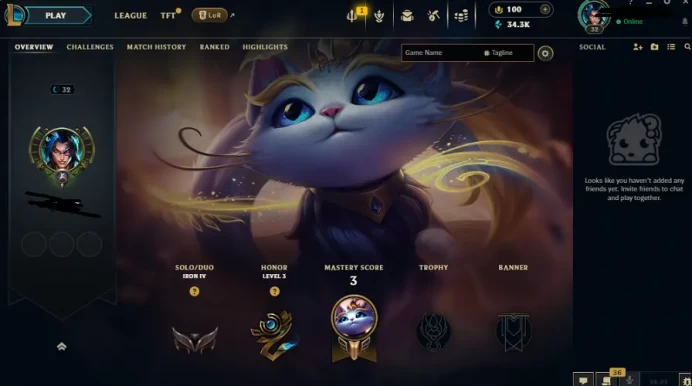 EUW - SAFE SEASON16 IRON 4 0LP | 34300 BE | PLACEMENTS DONE | 0W 19L | INSTANT DELIVERY | LOW MMR | UNVERIFIED EMAIL | IRON IV | #2743