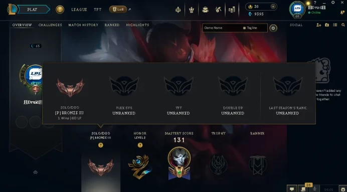 EUW -(S16) BRONZE 3 %100WR - 32 Champ - 21 Good Skins(1 Mythic, 3 Legendary, 9 Epic) - 9.3K BE - S8 ACC - FULL ACCES - CHEAP