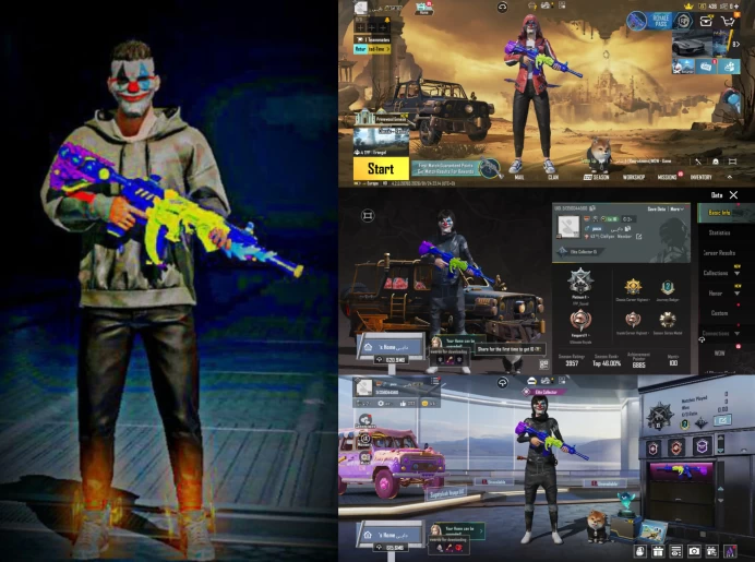iOS Android - Level 72 - M416 Lizard 5 - Rare Set - Mytich Fashn - Mack The Fool - Code1033