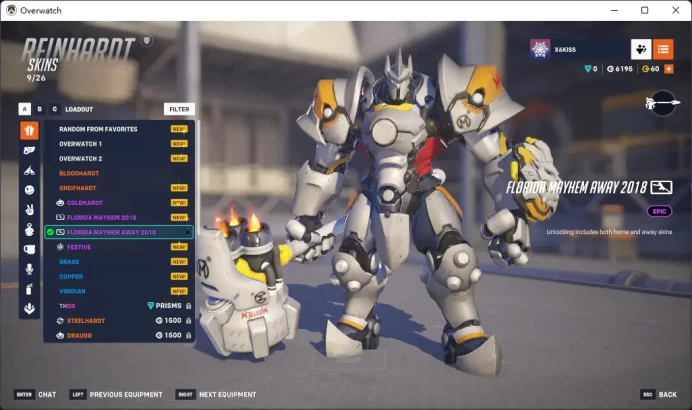 FLORIDA MAYHEM AWAY 2018 / Full Mail Access / see the picture / Please Read Description / 8123