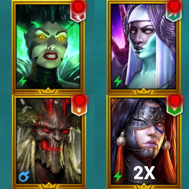 21 Legendary!Duchess,Queen Eva,Asharrow,2X Kyoku!47KEnergy!2600 Gems