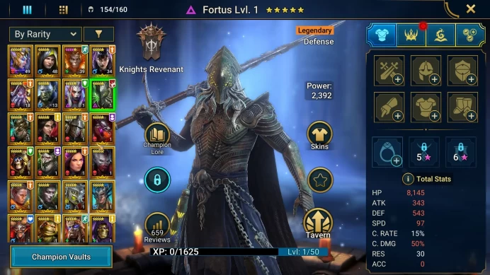 Lv25 574K Power|1 Mythical(Galathir)29 Legendary(wixwell,Xenomorph,Candraphon,Fortus,Pythion)+90,7K Energy|Check SS(RSL1160)