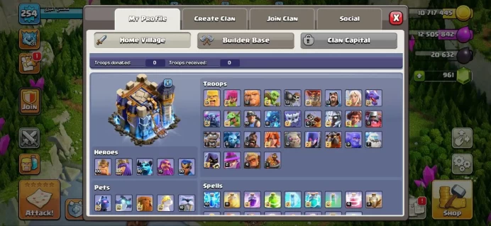 Th_18( QUEEN MAX)(60 WALL MAX)(22 EQUIPMENT EPIC MAX)(MOST DEF MAX TH 18)(4 K STAR WAR)(LIFTIME WARANTY)