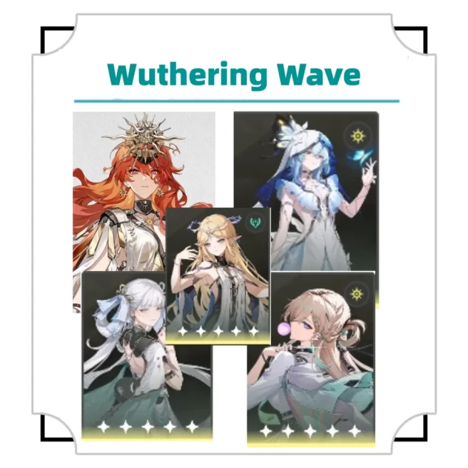 |America|LV38|AUGUSTA+THE SHOREKEEPER +CARTETHYIA+JINHSI+LYNAE+ Random four-star c+haracter | Fast Delivery