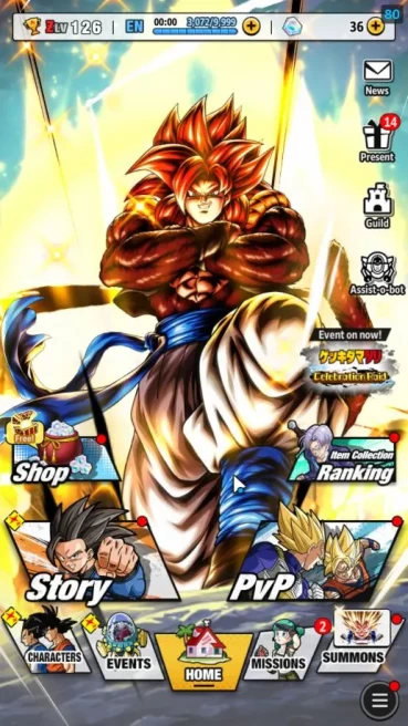 143M Total Power|LV 126|7 UL+ 21 LL|SS 4 Gogeta,SS 4 Vegeta,SS Goku,Etc |Android| CheckSS (DBL955)