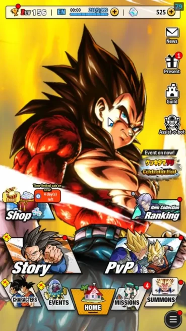 268 M Total Power|LV 156|3 UL+ 23 LL|SS 4 Vegeta,SS Goku,SS God SS Gogeta,Etc |Android| CheckSS (DBL958)