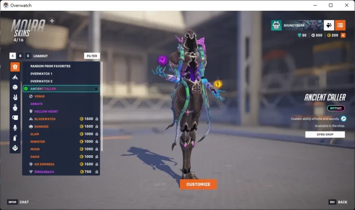 MOIRA / MERCY / ANCIENT CALLER / / Full Mail Access / see the picture / Please Read Description / gqqfc