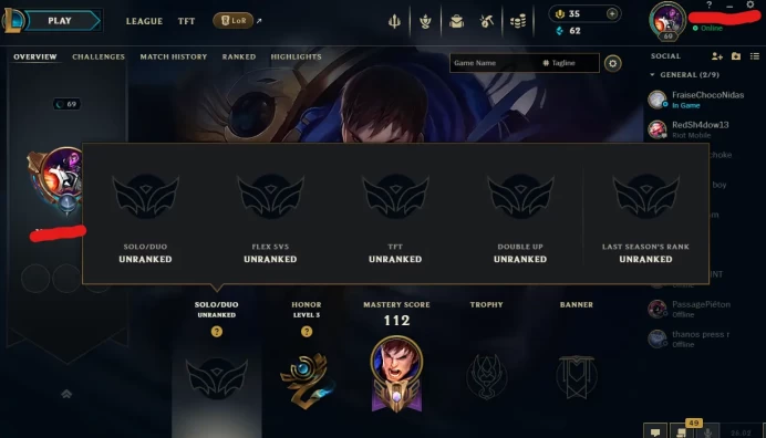 【EUW】Level 69 67 Champ/ 17 Skins Full Access High Quality Account Instant Delivery️