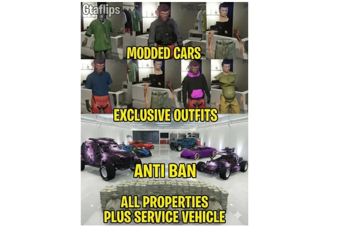 [Xbox1] 1+Billion 15 Modded Cars 20 Modded Outfits 30+RP Max Stats MK2 Properties (44M Pure Cash + 303Deluxo)