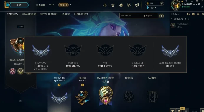EUW -(S16) SILVER 4(60LP) %100WR -62 Champ - 20 Good Skins(2 Legendary, 8 Epic) -  4.3K BE -S10 ACC- FULL ACCES-CHEAP