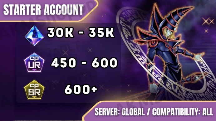 Master Duel 30,500 - 35,000 Diamonds ◈ 450-600 UR Dust ◈ 600 SR Dust ◈ KONAMI Account ◈ Change Data ◈ Fast Delivery