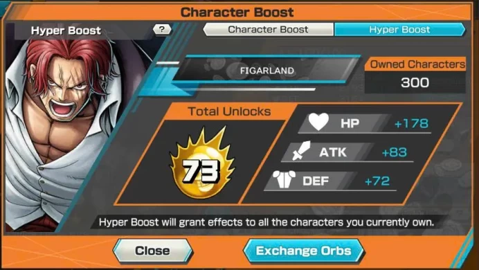 BR648-IOS+Android-Hyber 73+Roger Full Boot+14 Ex(Saturn+Shank v4+Kuzan+Yamato Ace+Kaido+White Beard+Akainu Skin)+Vip Medal+Support 164%+Many BF 