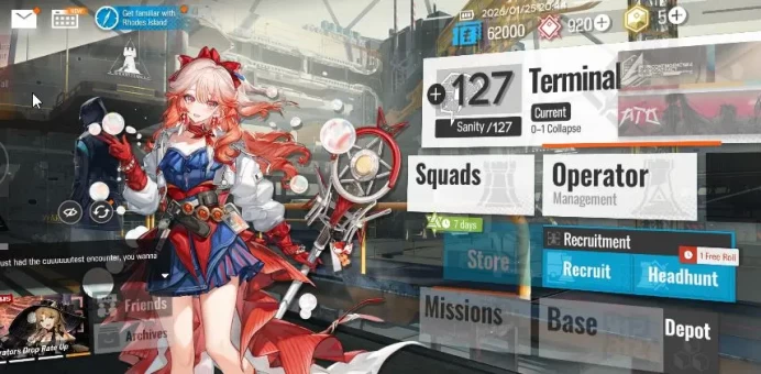 Lv 1| Fresh Starter | 2 Limited | Hoshiguma the breacher, Harunka | Chapter 0-1 | Check SS | (AK1165)