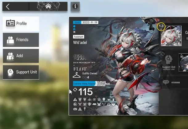 Lv 13|115 OP+4 Skin| Starter | 3 Limited | Wisadel, Shu, Exuisia The New Covenant |2040 Orundum|Check SS|(AK1180)