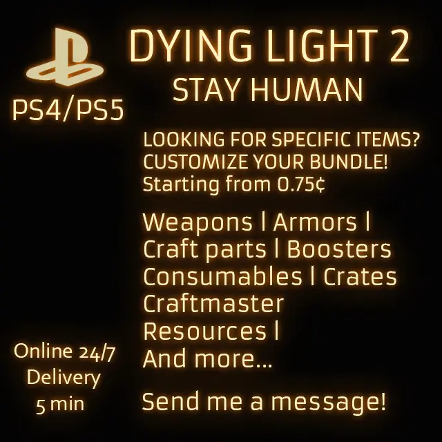 (PS4/PS5) DYING LIGHT 2 STAY HUMAN CUSTOMIZE YOUR BUNDLE