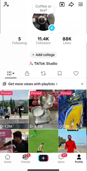 Instanly Delivery/ Monetized 11K Followers+88K Likes Account/ Creator Rewards Program Activated/ Live Stream/ Full Access