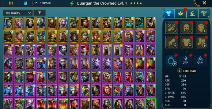 Starter acc with Graazur : 92k energy / 61 mln coins / Elva, Lugan, Bystophus, Arix, Ninja + 19 Login Legendaries / Fahrakin