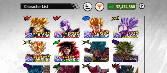 D877-IOS+Android-6 UL(SS4 Goku+Hit+Beast Gohan+S Vegito+S Gogeta)+16 Legend+Good Equipment+Bardock Zenkai+God Gogeta Zenkai+Broly Zenkai+Gotenks