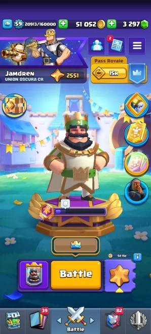 [Code 9196] Level 59 / 2 Cards Max + 16 Skins Towers / Very Cheap