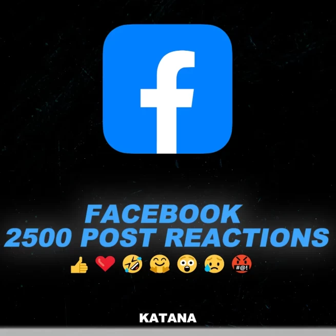 Facebook 2500 Post Reaction | Choose Reactions | Fast Delivery