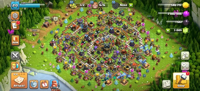 [Code 9201] Th17 XP 213 / 1000 War Star  + 3k Gems / Very Cheap