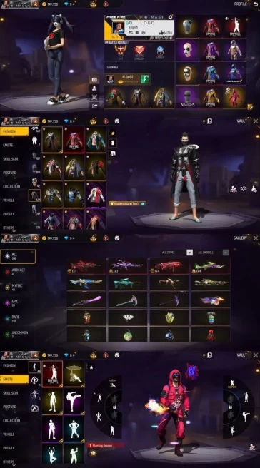 Lv 72 / Rampag ( Legend Skin ) / 4 ARTIFACTS Gun's / Mp 40 Lv 4 / ShotGun Lv 4 / Bandit Swagger / MYTHIC 48 / EPIC 89 / Clothes 429 / Pants 253 