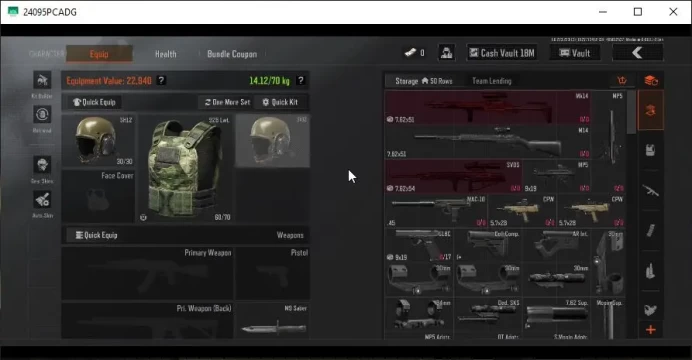 [MOBILE] Lv30|SV 19M|CV 18M|Urban Sports Fortune|Claw AKM,3 Celadon,Claw MP5,Etc|CN ON|Infinite|CheckSS(AB2434)