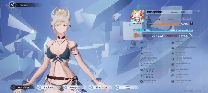 TOF109 | Lv 100 - SV Eden - CS 384522 - Apex CS 384522 - 24 Weapon 6* - 26 Weapon Lv 200 - 4 Haute Couture - 24 Outfits - 43 Simulacra- 5 Wings 