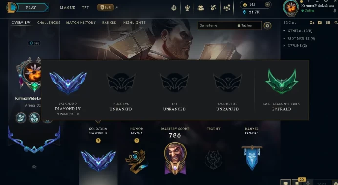 EUW -(S16) DIAMOND 4 %70WR- MASTER MMR - 172 Champ - 215 Good Skins(1 Ultimate, 5 Mythic, 18 Legendary, 96 Epic) - 21.7K BE - FULL ACCES - CHEA