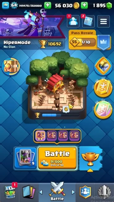 Lvl 64|Trophy 10692|KTL 15|Limited Skin|Card 121| 1 Hero 17 EVO 8 Champs 21 Legendary 33 Epic 30 Rare|Take Email(CR1277)