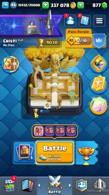 Lvl 46|Trophy 9030|KTL 14|Limited Skin|Card 121| 1 Hero 7 EVO 8 Champs 21 Legendary 33 Epic 30 Rare|Take Email(CR1278)