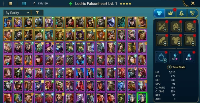 Starter acc with Armanz : 90k energy / 57 mln coins / Hephraak, Sigmund, Arix, Ninja + 19 Login Legendaries / Madame Serris, Ursala 2x