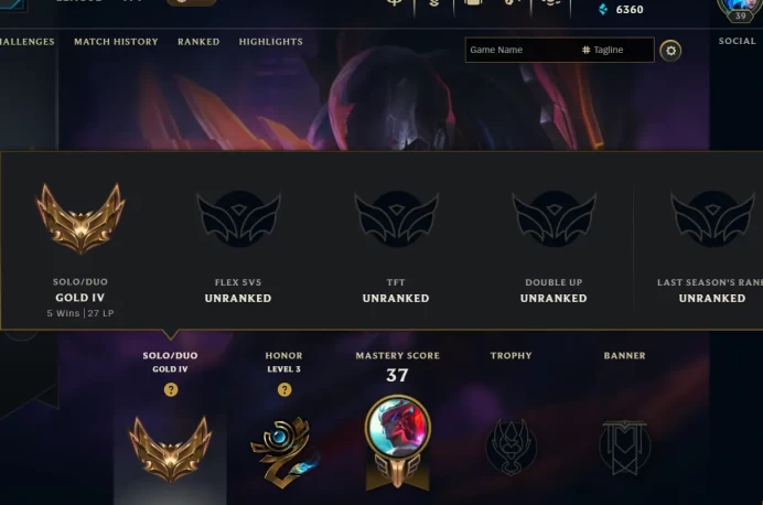 EUW ⸱ S16 ⸱ GOLD IV ⸱ 6360BE ⸱ %83.3WR ⸱ 30LP GAIN ⸱ HONOR 3 ⸱ 6 SKIN ⸱ PROJECT: PYKE ⸱ URF CORKI ⸱ UNDERWORLD TWISTED FATE ⸱ 2018