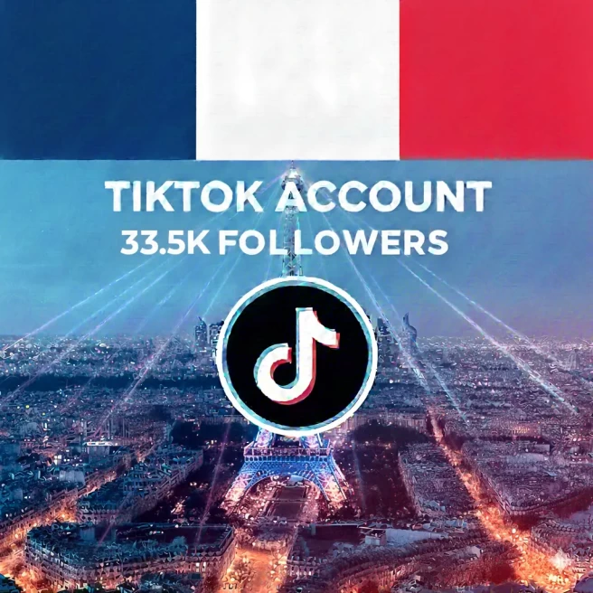 FR France| Account | TikTok Account 33.5k Real Followers 113.2k Likes Full access +Live Access