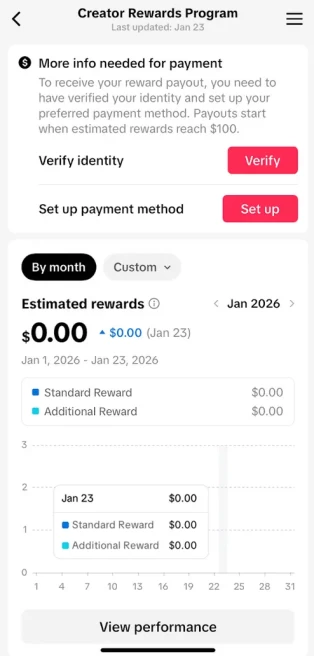 France Monetized Account/ 27K Real Followers+147K Real Likes/ Creator Rewards Program Activated/ Full Access