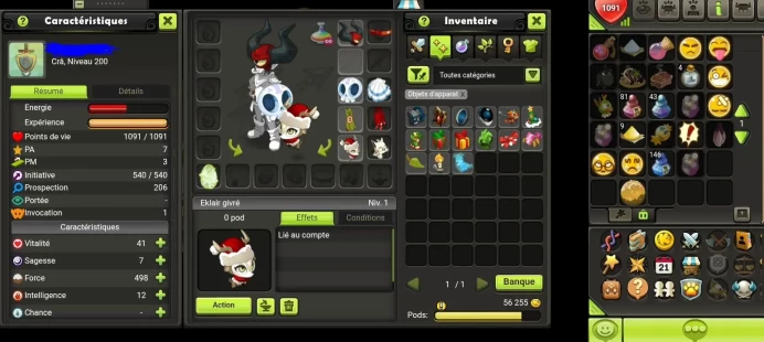 Cra / Panda lv 200 Serveur Tiliwan !! Apparat / Dofus Kaliptus Non Certifier !!