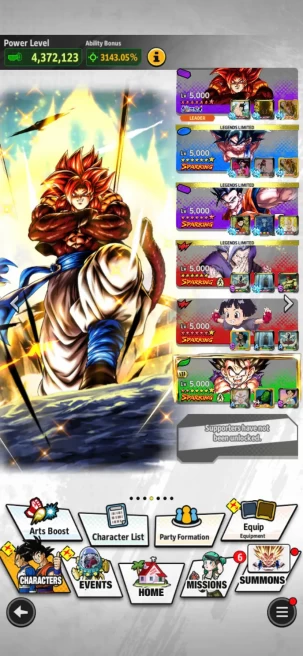 D884-IOS+Android-UL SS4 Gogeta Full Red Star+Good Team+Ultimate Gohan Full Red Star+39 Legends+Good Equi+Team GT1,GT2+Buu Kid Full Red Star Zen