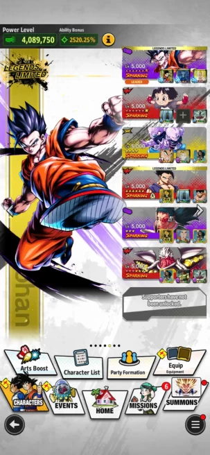 D884-IOS+Android-UL SS4 Gogeta Full Red Star+Good Team+Ultimate Gohan Full Red Star+39 Legends+Good Equi+Team GT1,GT2+Buu Kid Full Red Star Zen