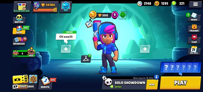 [Code 9233] Level 139 / 34k Trophy + Shelly Star / 185 Skins / Very Cheap