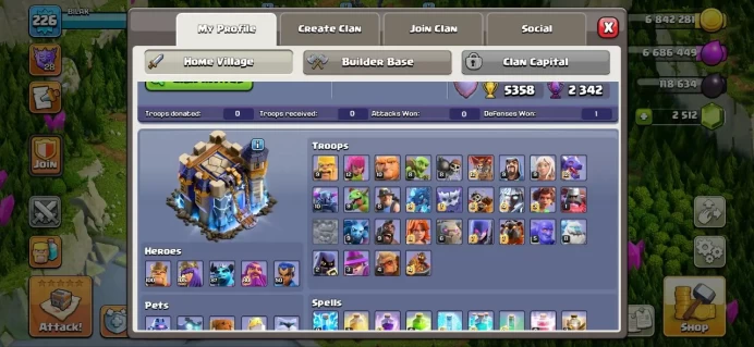 Th_18(2 HEROS MAX)(24 EQUIPMENT EPIC MAX)(712 L.M & 2K GEM)(C.N 500 GEM)(FULL MAX 17)(LIFTIME WARANTY)