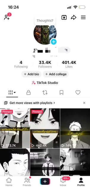 Instanly Delivery/ Monetized 33K Real Followers+400K Real Likes Account/ Creator Rewards Program Activated/ Live Stream/ Full Access